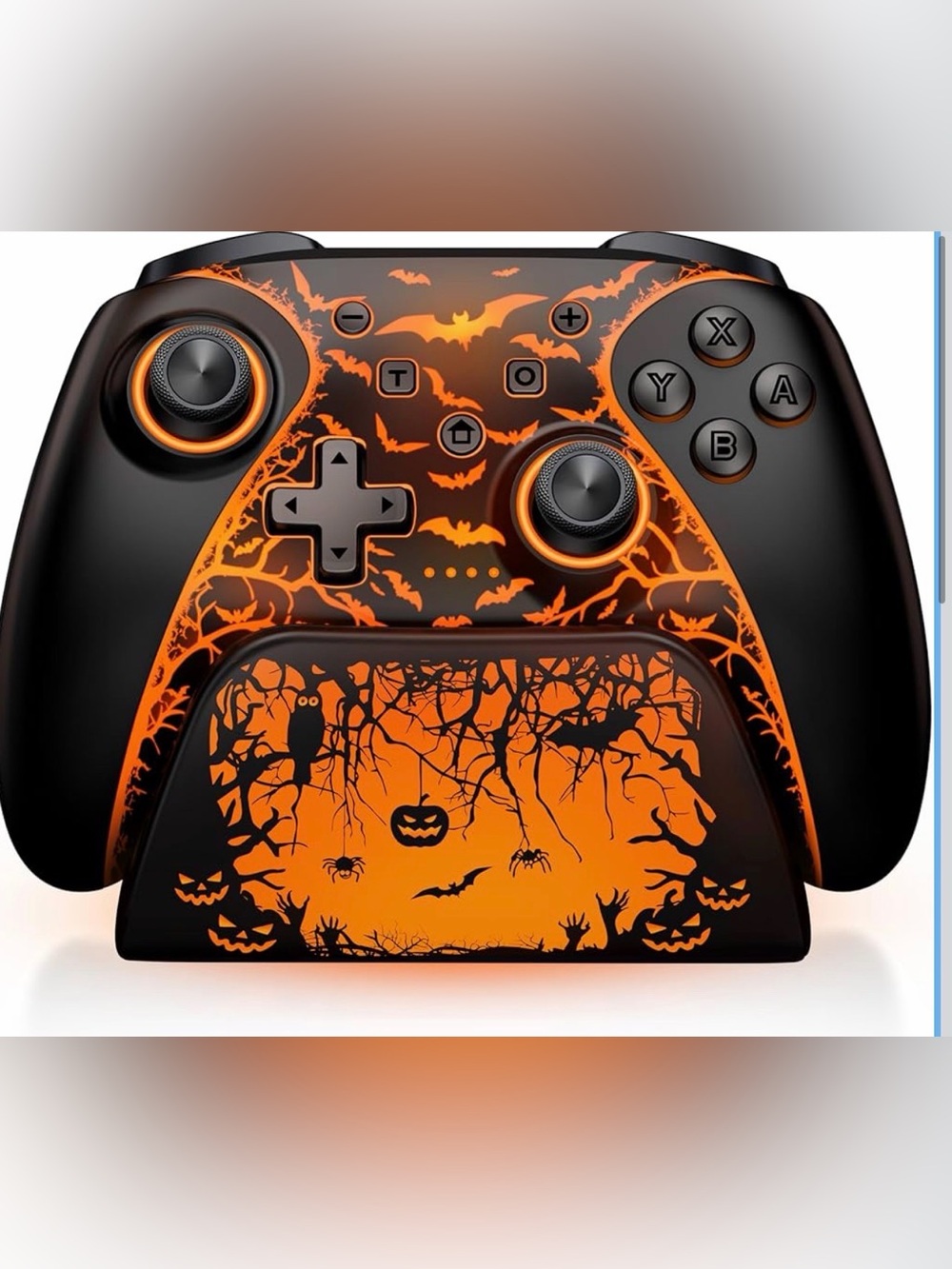 Halloween Wireless Switch Controller RGB Charging Dock NC3000 New in Box